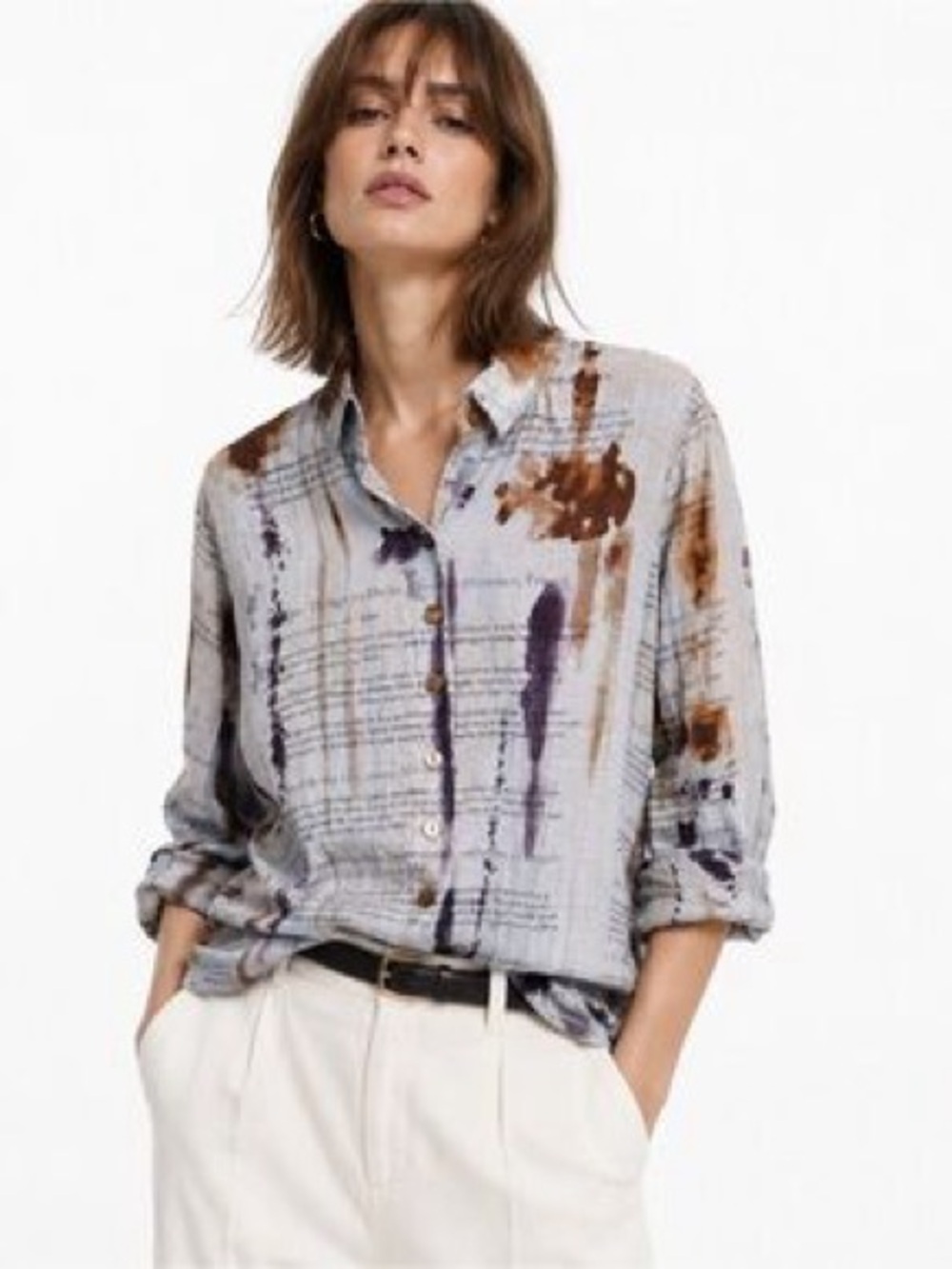 John Mark boho oversized top size large